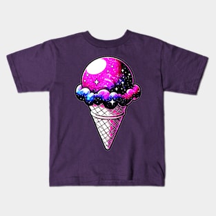 Space Cream Cone 205 Kids T-Shirt